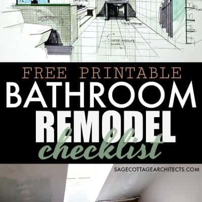 Bathroom Remodel Checklist – Free Printable Download