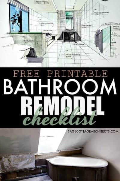 Bathroom Remodel Checklist - Free Printable Download