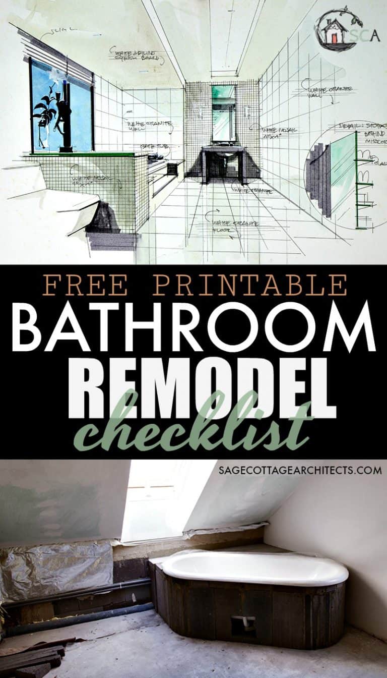 Bathroom Remodel Checklist – Free Printable Download