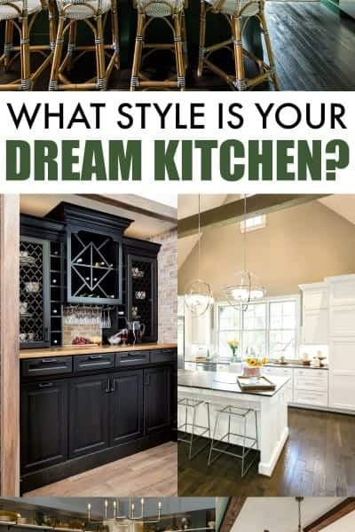 dream kitchen collage with a series of beautiful kitchen photos