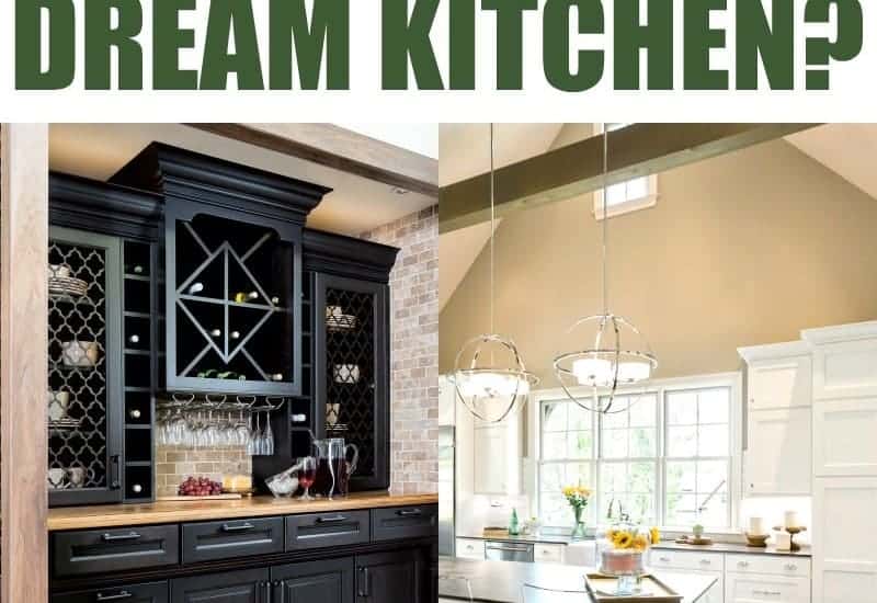 dream kitchen collage with a series of beautiful kitchen photos