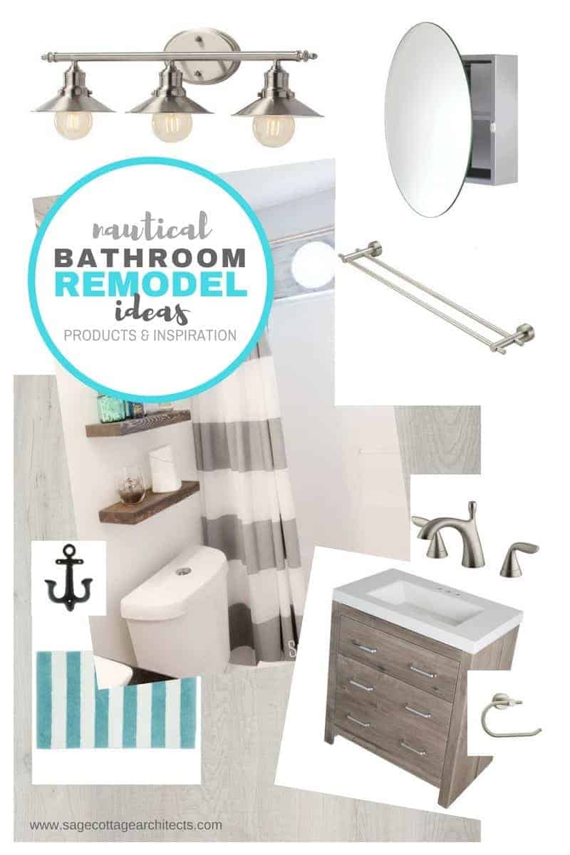 nautical bathroom ideas photo collage