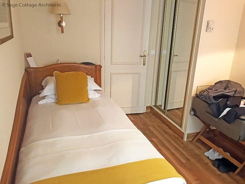 Paris hotel room
