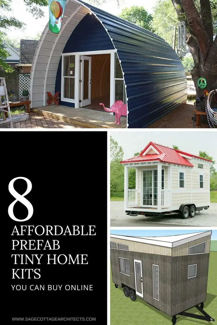 prefab tiny houses photo collage