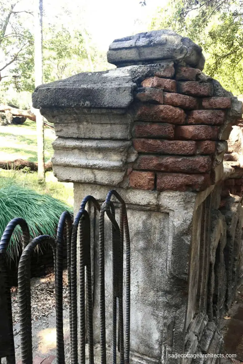 Dilapidated fence post in Walt Disney World Animal Kingdom