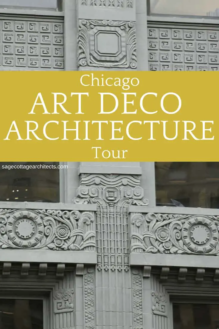 Collage of Art Deco Architecture - dark grey building ornamentation