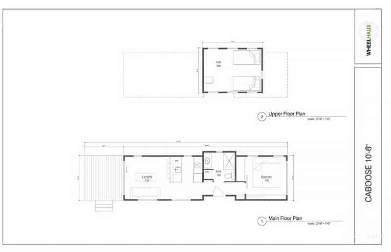 floor plan Wheelhause Caboose