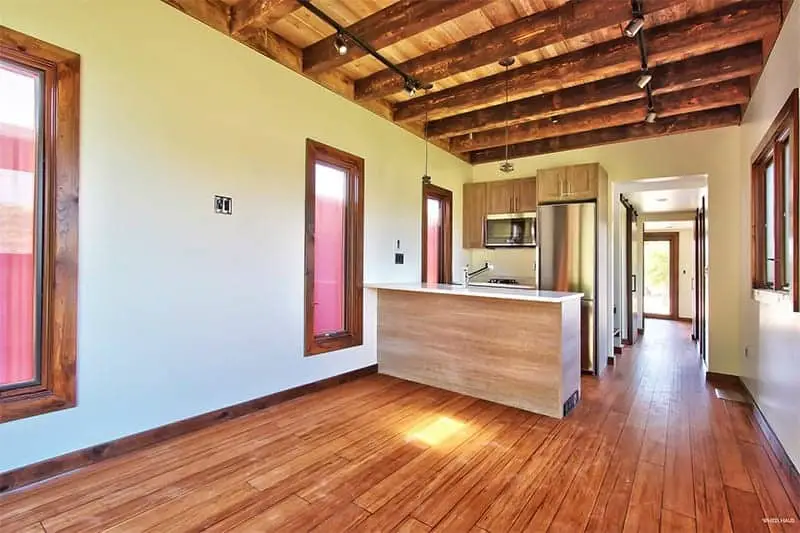 flat roof caboose interior