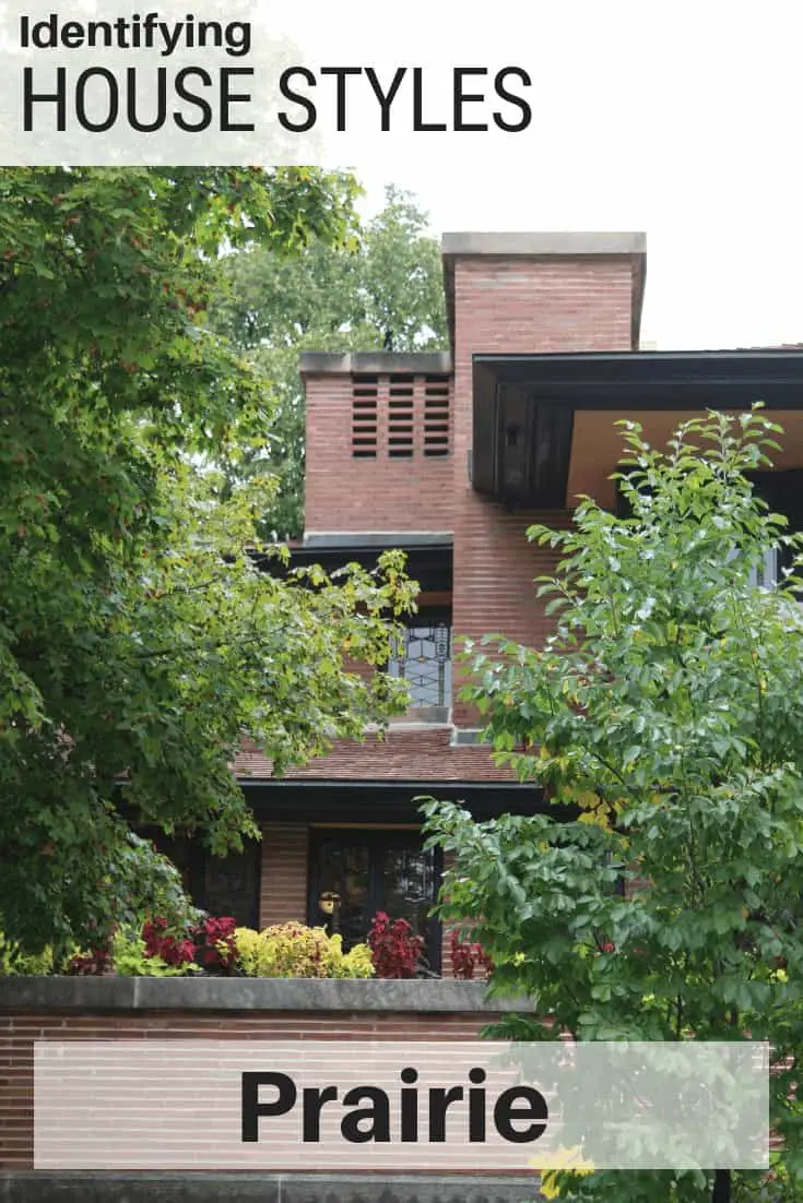 Photo collage of Robie House, a Prairie style home