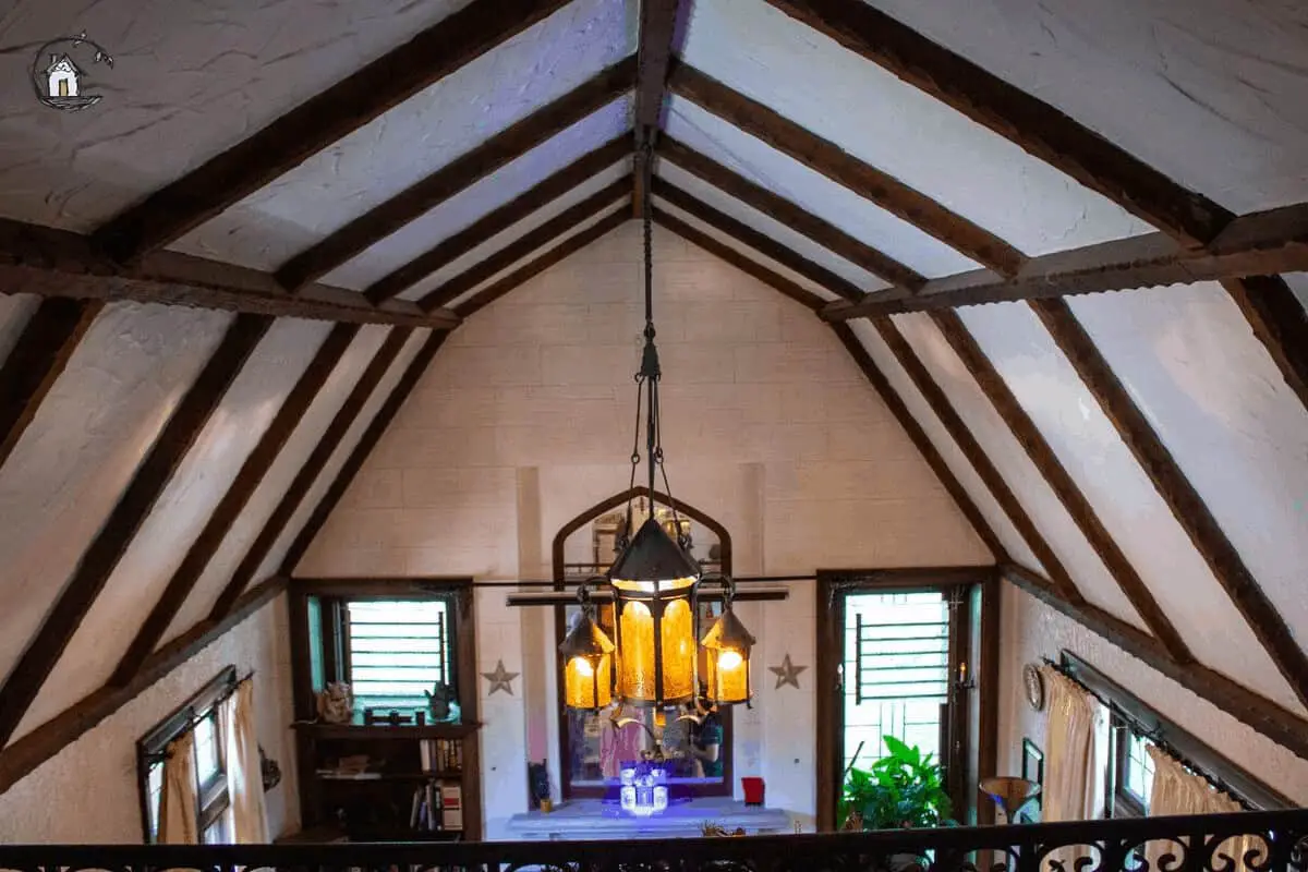 Photo of home interior seen on the old house tour. 