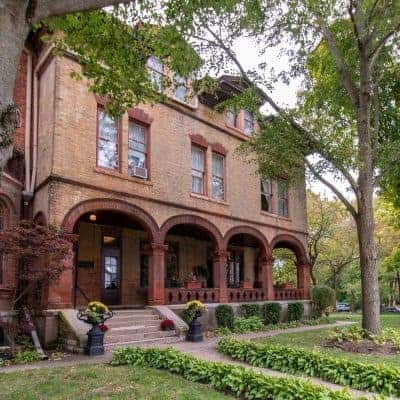 The Exterior of the Lovely Vrooman Mansion