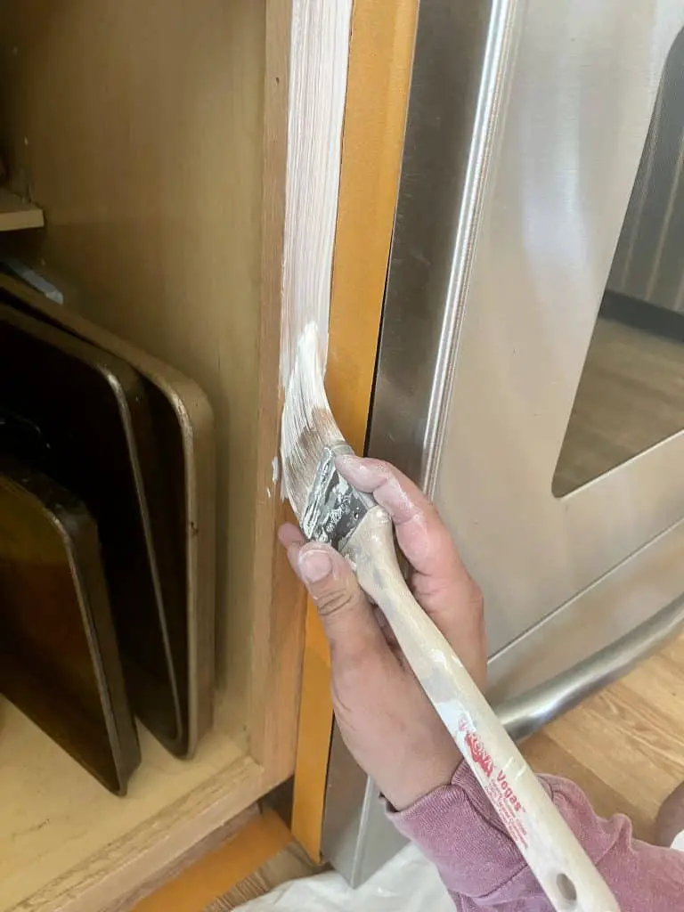 How to Paint Kitchen Cabinets that are Stained 16 How to Paint Kitchen Cabinets that are Stained 3
