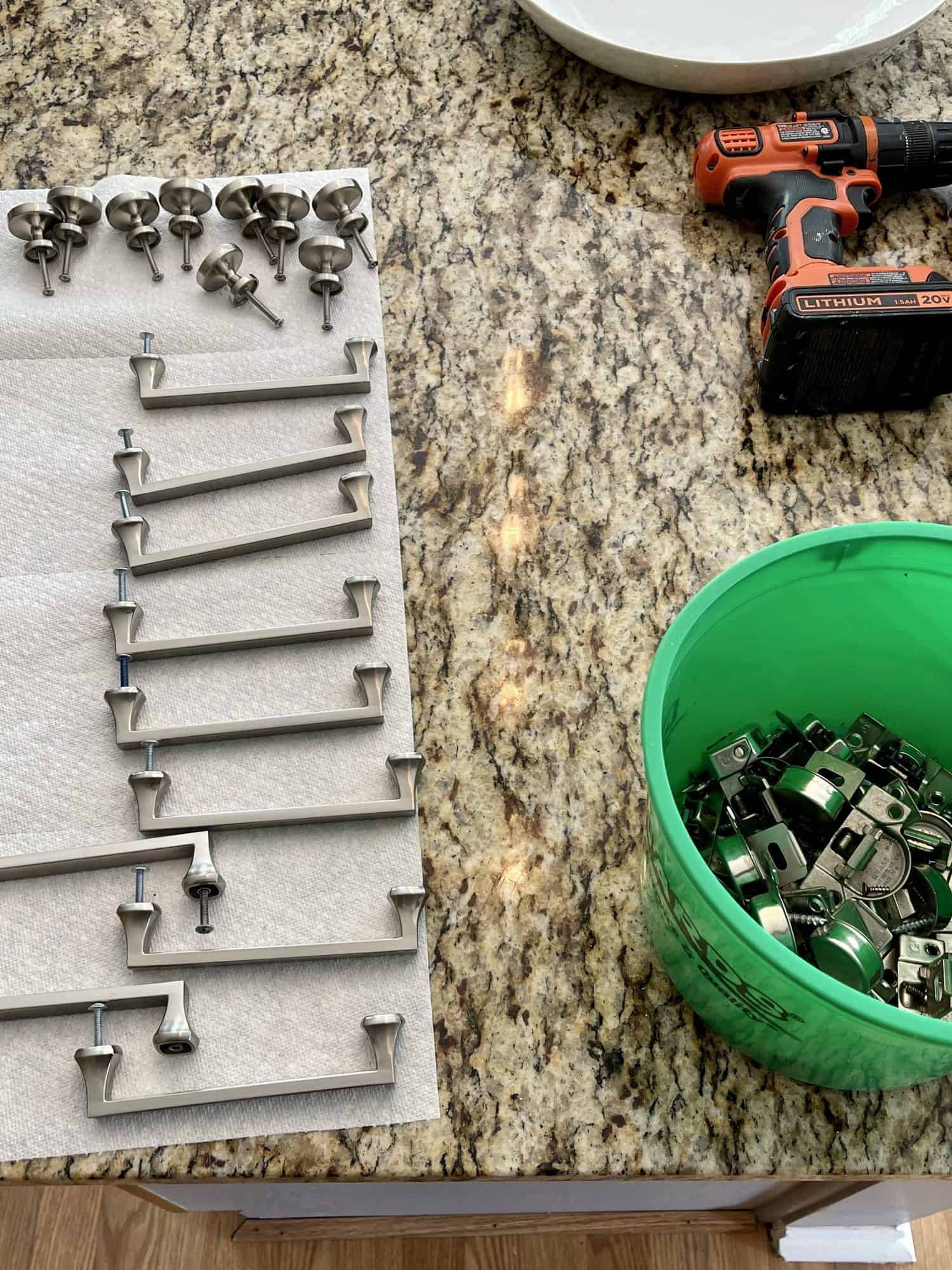 How to Paint Kitchen Cabinets that are Stained 8 loose cabinet hardware