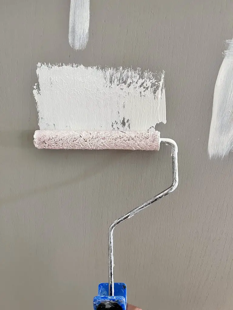 small paint roller with primer