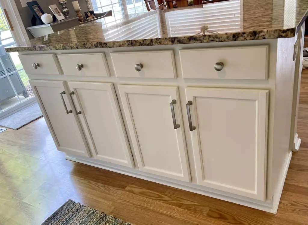 How to Paint Kitchen Cabinets that are Stained 18